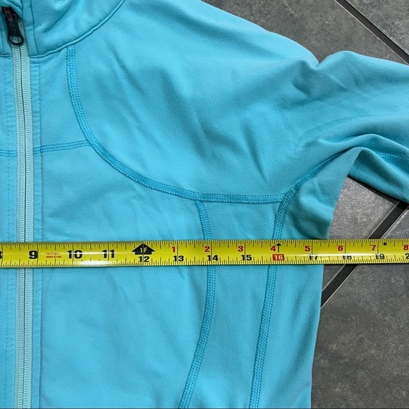 Lululemon Full Zip High Neck Keep It Cozy Womens Jacket Colbalt Blue 17” PTP - Picture 5 of 8